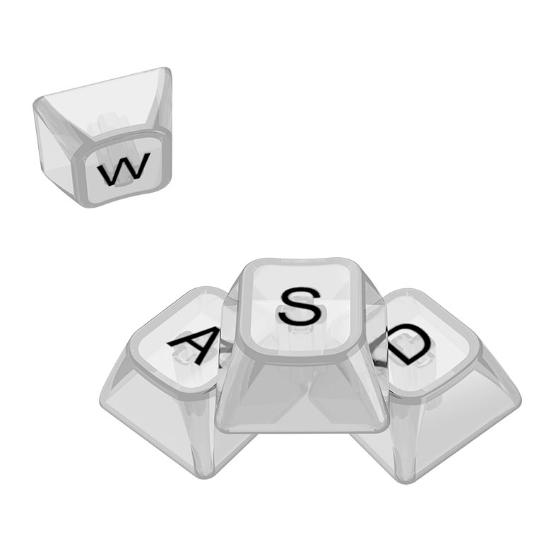 Conjunto de Teclas Redragon Crystal OSA Profile, Clear Keycaps, A137-PT - miniatura 7