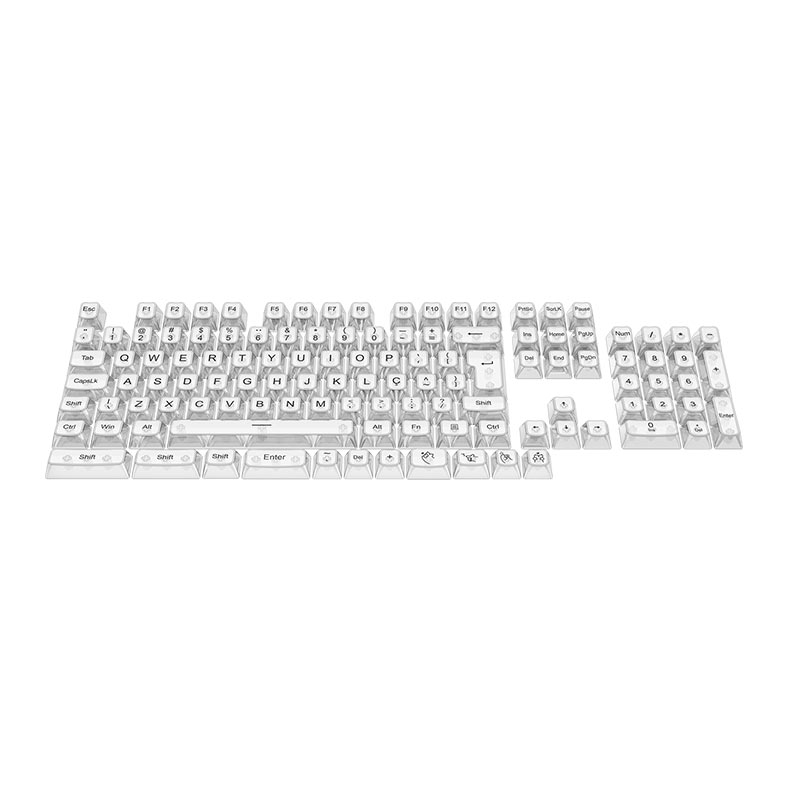 Conjunto de Teclas Redragon Crystal OSA Profile, Clear Keycaps, A137-PT - miniatura 5