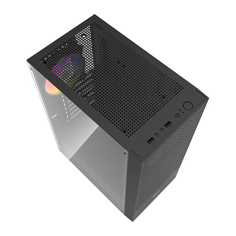 Gabinete Gamer Aigo Darkflash A290 Mesh, ARGB, Mid-Tower, Lateral de Vidro, Com 3 Fans,Preto, A290-MESH-BK-3F - miniatura 4