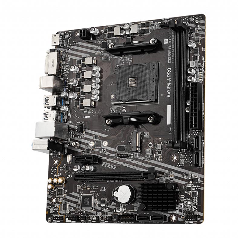 Placa Mae MSI A520M-A PRO, DDR4, Socket AM4, M-ATX, Chipset AMD A520, A520M-A PRO - miniatura 5
