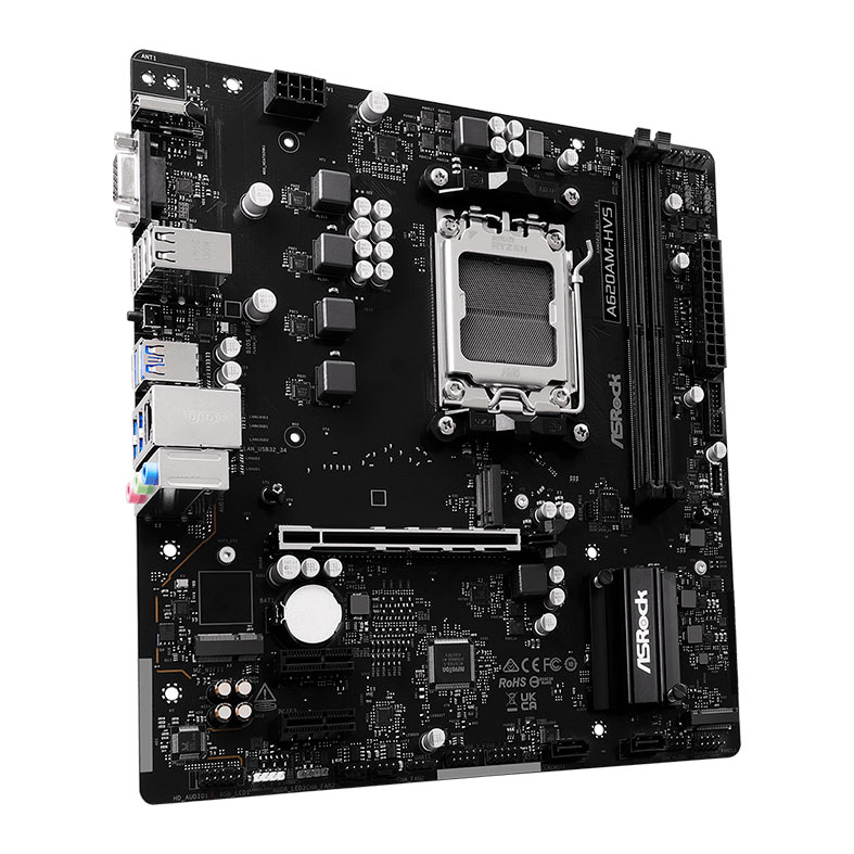 Placa Mae AsRock A620AM-HVS, DDR5, Socket AMD AM5, M-ATX, Chipset AMD A620, A620AM-HVS - miniatura 4