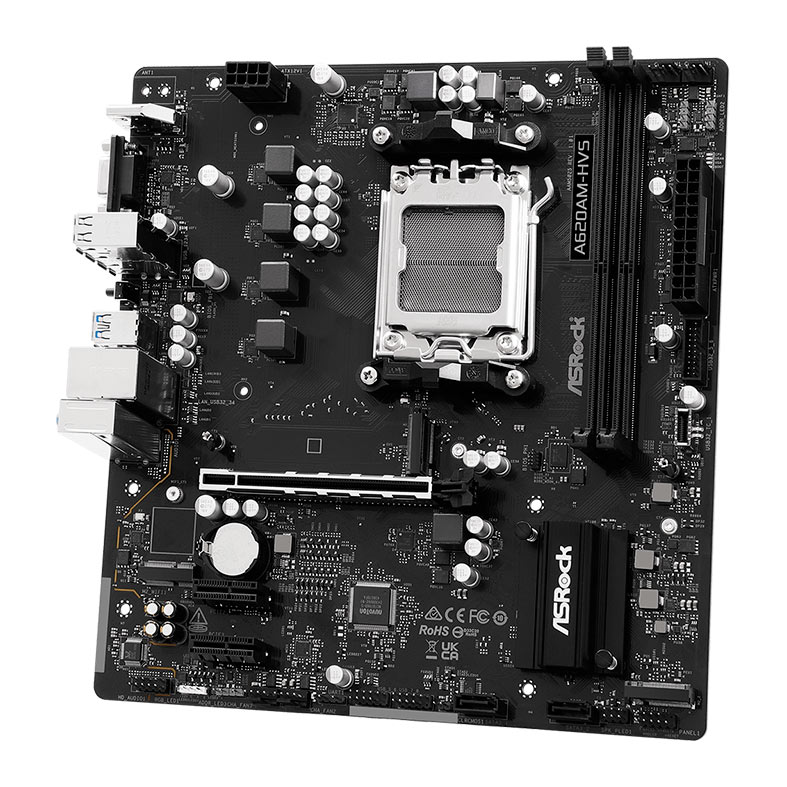 Placa Mae AsRock A620AM-HVS, DDR5, Socket AMD AM5, M-ATX, Chipset AMD A620, A620AM-HVS - miniatura 5