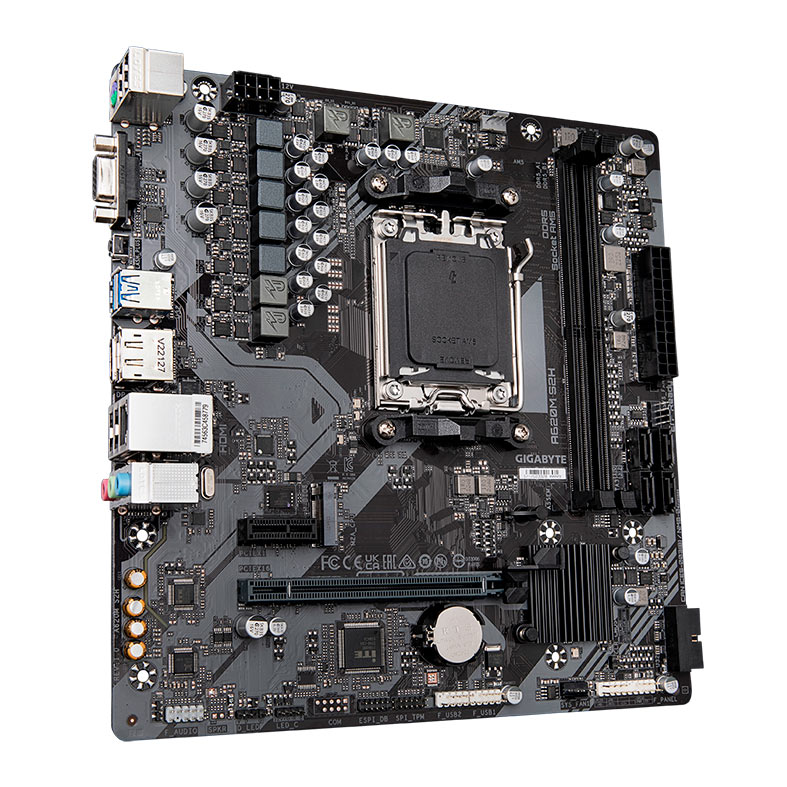 Placa Mae Gigabyte A620M S2H, DDR5, Socket AM5, M-ATX, Chipset AMD A620, A620M-S2H - miniatura 4