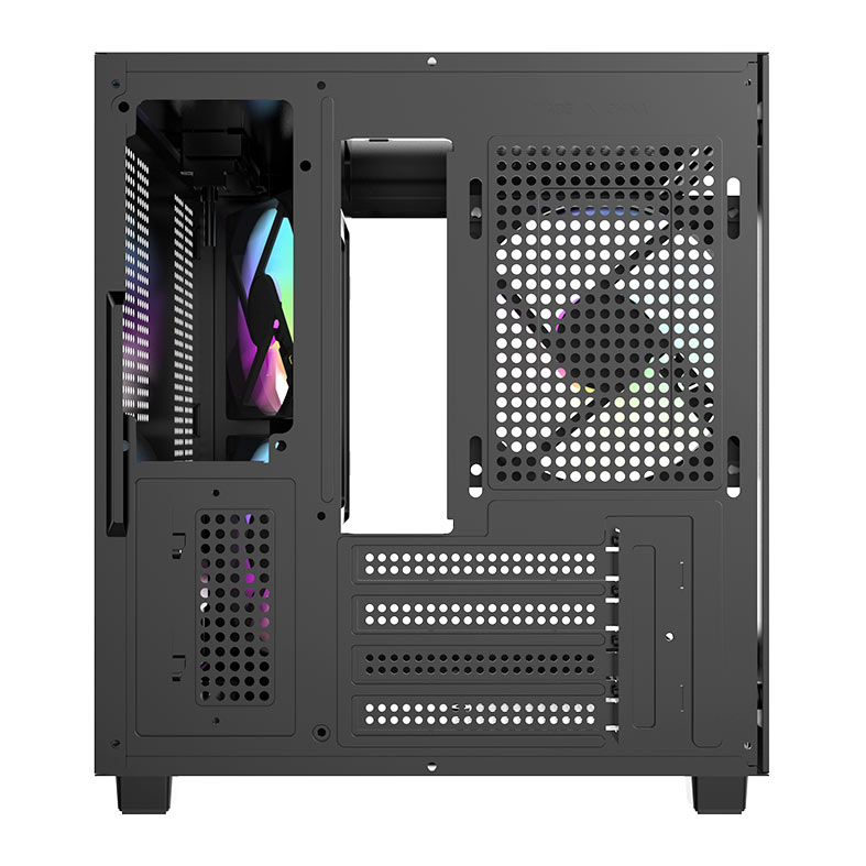 Gabinete Gamer Aigo Luna A275, Rainbow, Mini-Tower, Lateral de Vidro, Com 3 Fans, Preto, AC-A275-B-BR1 - miniatura 9