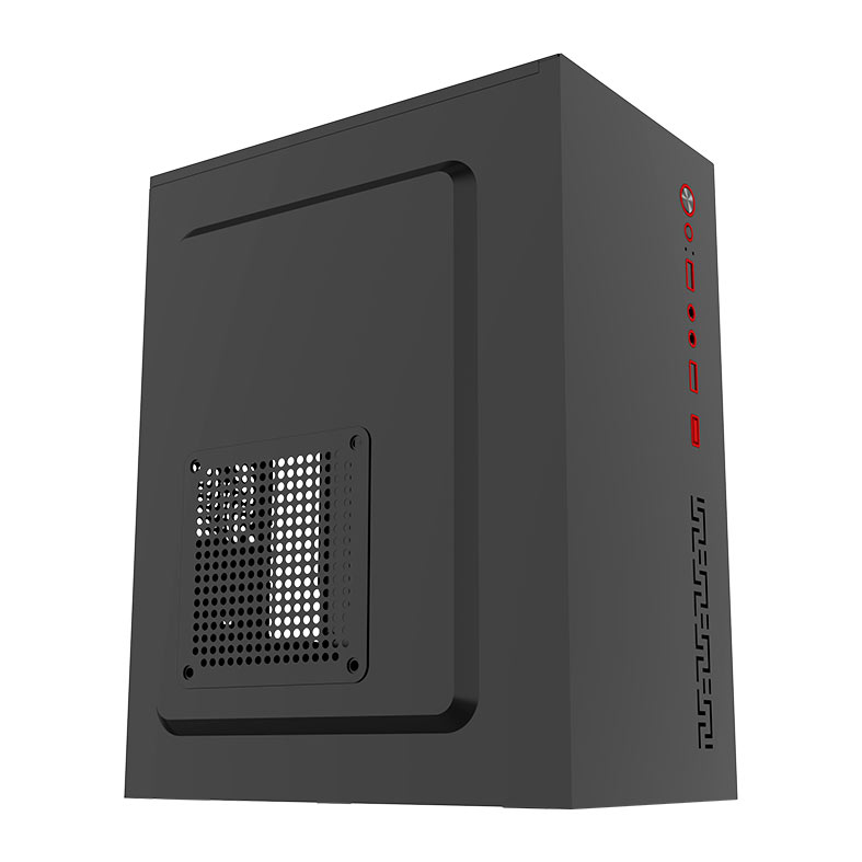 Gabinete Office Aigo Q2522, Mini-Tower, Preto, AC-Q2522-B-HQ1 - miniatura 3