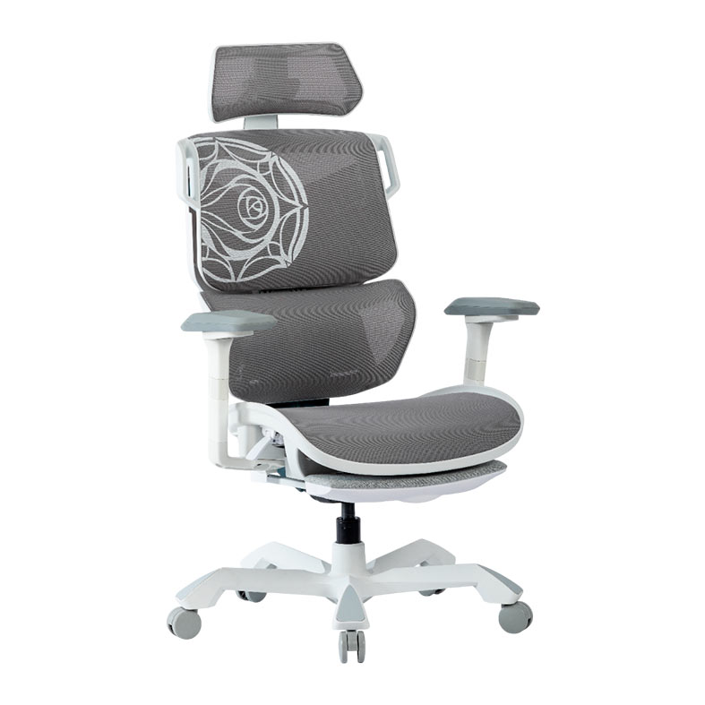Cadeira Ergonomica TGIF Ace Fiora, Apoio de Braco 6D, Branco, ACE-F-6DF