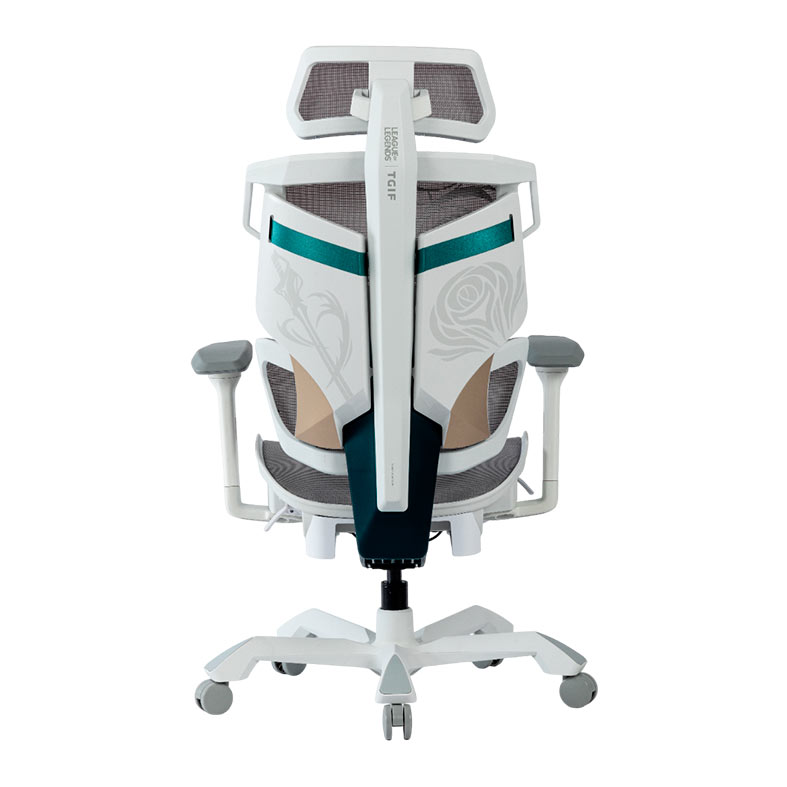 Cadeira Ergonomica TGIF Ace Fiora, Apoio de Braco 6D, Branco, ACE-F-6DF - miniatura 4