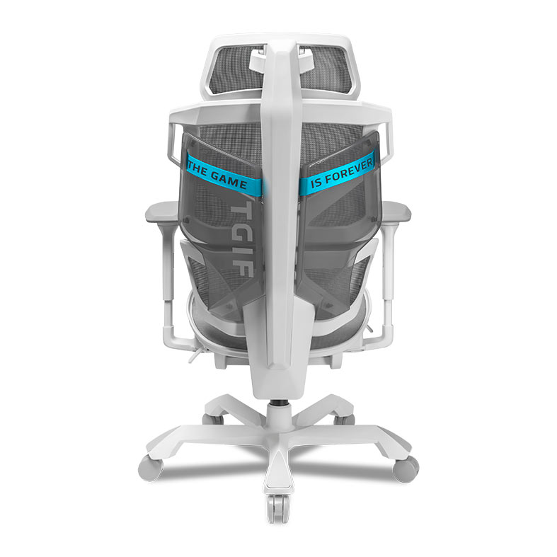 Cadeira Ergonomica TGIF ACE, Apoio de Braco 6D, Branco, ACE-W-6D - miniatura 6