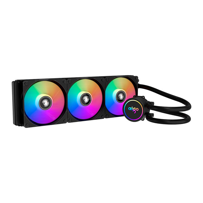 Water Cooler Aigo AC SE 360, Rainbow, 360mm, Preto, ACSE360-BK - imagem 1