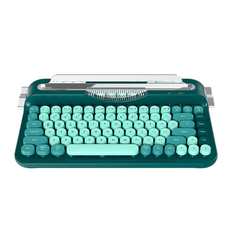 Teclado Ajazz AF84 Typewriter Office, Wireless, Verde, AF84-GREEN - miniatura 4