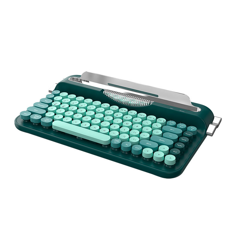 Teclado Ajazz AF84 Typewriter Office, Wireless, Verde, AF84-GREEN - miniatura 6
