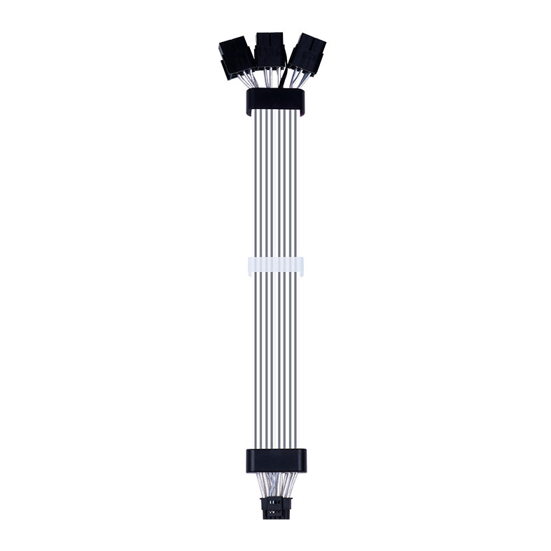Cabo Extensor Sleeved Acegeek AC124, ARGB, 12+4 Pinos, 340mm, Preto, AG-AC124-BK - miniatura 5