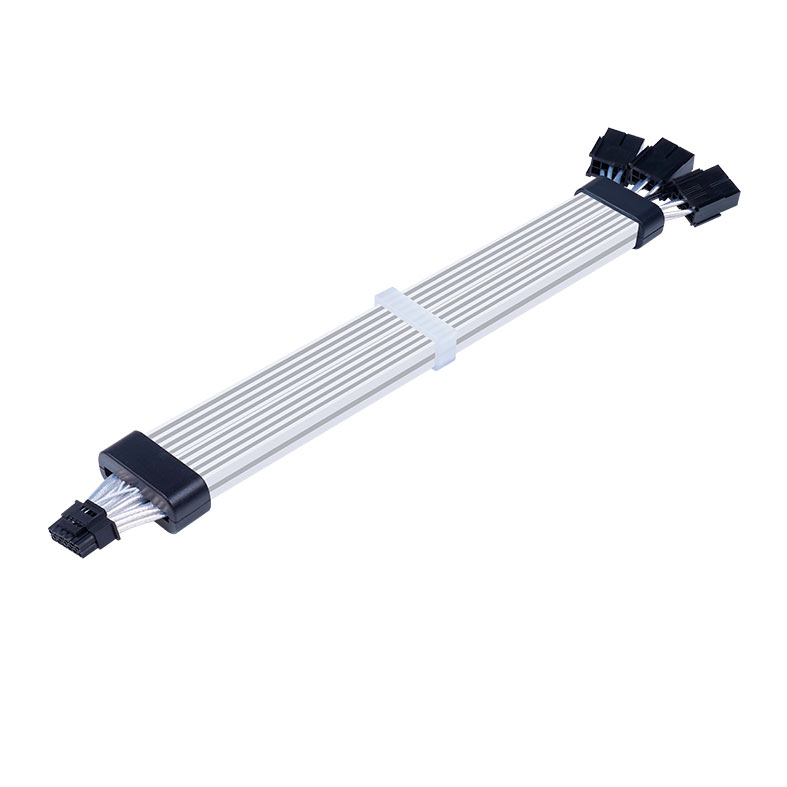 Cabo Extensor Sleeved Acegeek AC124, ARGB, 12+4 Pinos, 340mm, Preto, AG-AC124-BK - miniatura 7