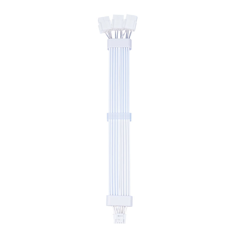 Cabo Extensor Sleeved Acegeek AC124, ARGB, 12+4 Pinos, 340mm, Branco, AG-AC124-WH - miniatura 5