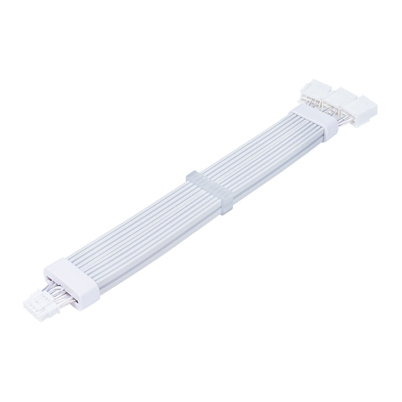 Cabo Extensor Sleeved Acegeek AC124, ARGB, 12+4 Pinos, 340mm, Branco, AG-AC124-WH - miniatura 7