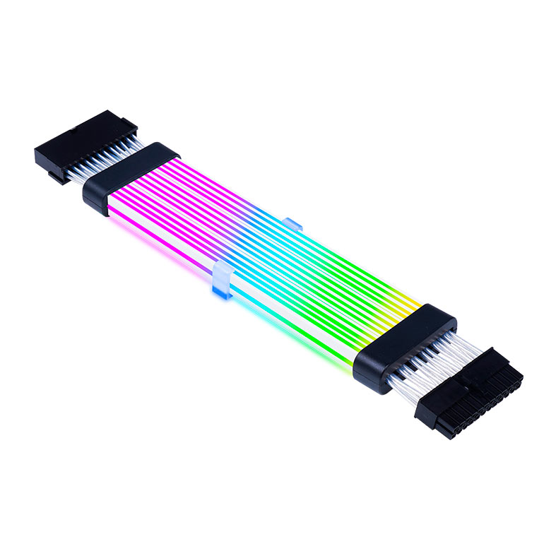 Cabo Extensor Sleeved 24P Acegeek AC24, ARGB, 265mm, Preto, AG-AC24-BK - miniatura 4