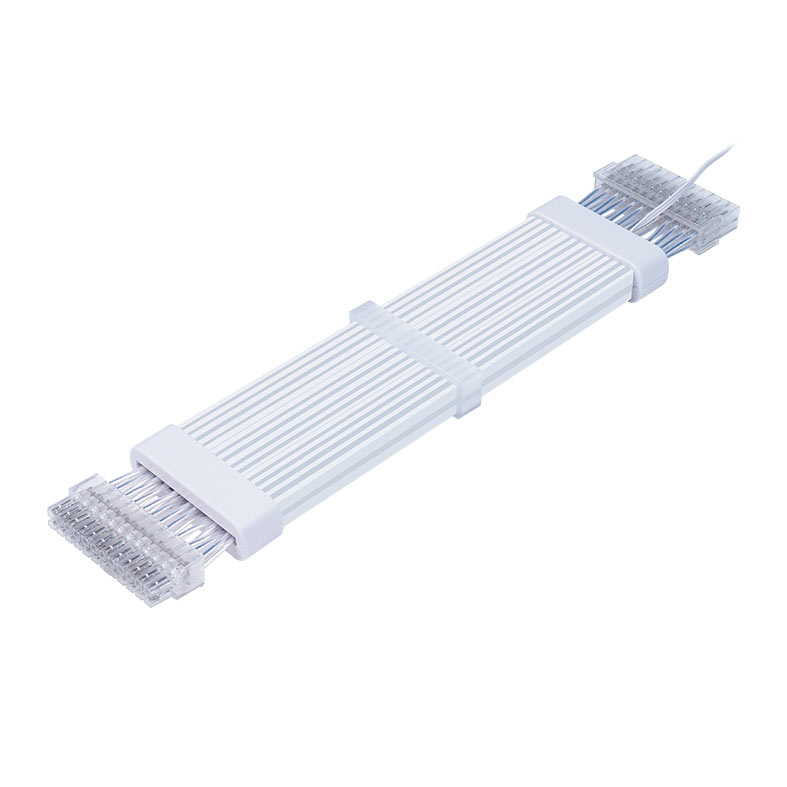 Cabo Extensor Sleeved 24P Acegeek AC24, ARGB, 265mm, Branco, AG-AC24-WH - miniatura 7