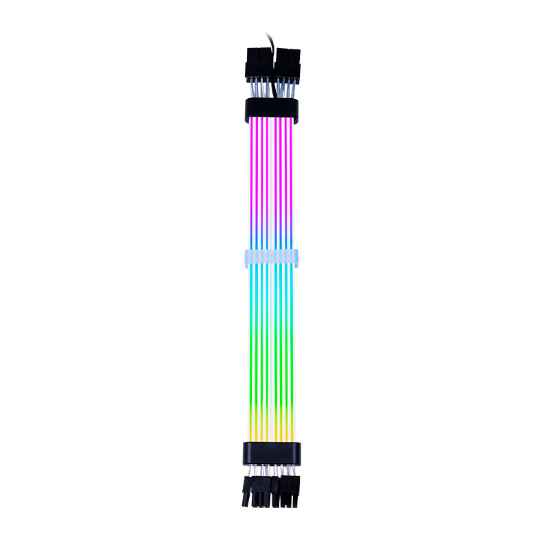 Cabo Extensor PCIe Acegeek AC28, ARGB, 345mm, Preto, AG-AC28-BK - miniatura 3