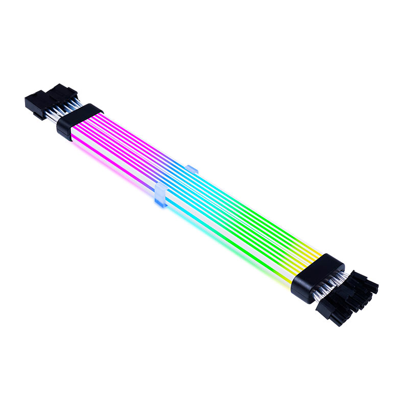Cabo Extensor PCIe Acegeek AC28, ARGB, 345mm, Preto, AG-AC28-BK - miniatura 4