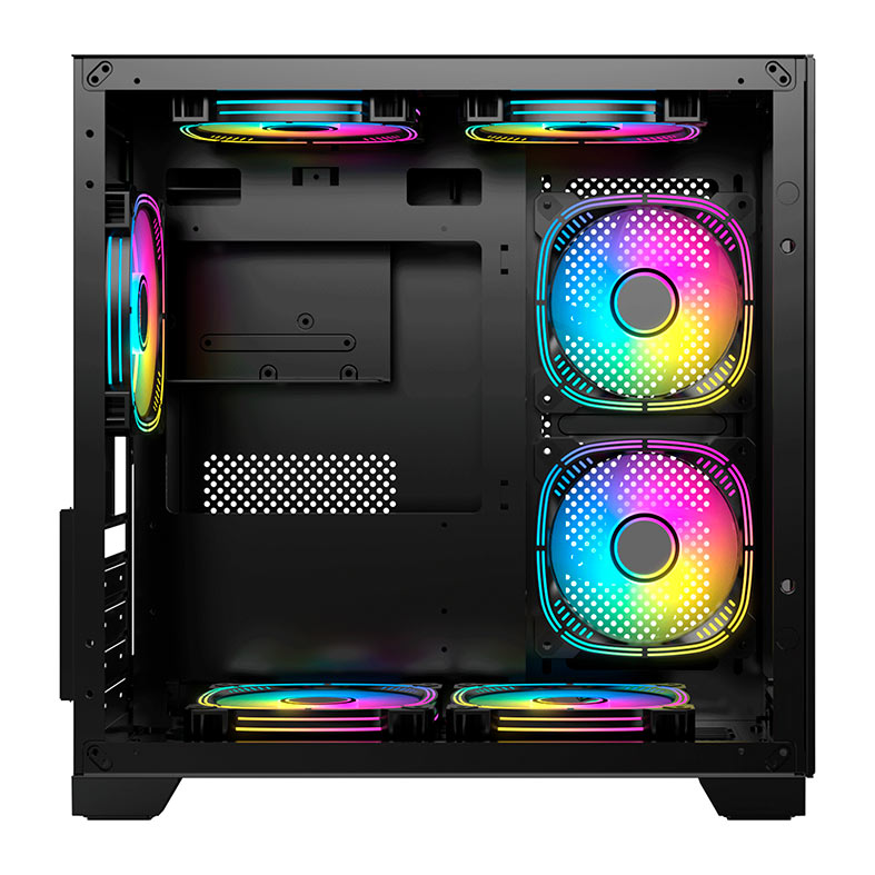 Gabinete Gamer Acegeek Aquarium M345, Mid-Tower, Lateral de Vidro, Preto, AG-AQUARIUM-M345-BK - miniatura 9