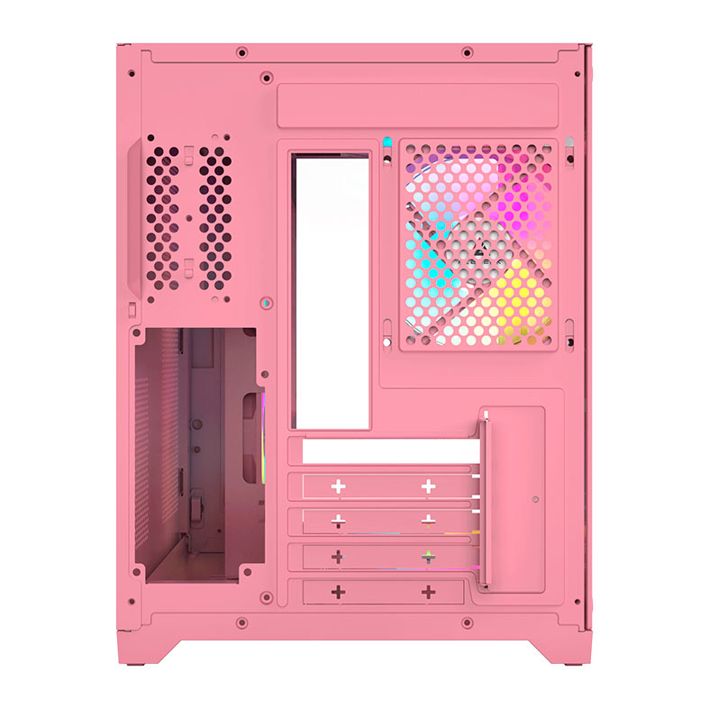 Gabinete Gamer Acegeek Aquarium M345, Mid-Tower, Lateral de Vidro, Rosa, AG-AQUARIUM-M345-PK - miniatura 11