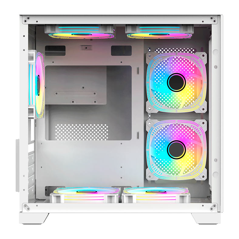 Gabinete Gamer Acegeek Aquarium M345, Mid-Tower, Lateral de Vidro, Branco, AG-AQUARIUM-M345-WH - miniatura 8