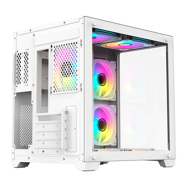 Gabinete Gamer Acegeek Aquarium M345, Mid-Tower, Lateral de Vidro, Branco, AG-AQUARIUM-M345-WH - miniatura 11