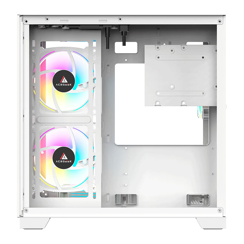 Gabinete Gamer Acegeek Aquarium M345, Mid-Tower, Lateral de Vidro, Branco, AG-AQUARIUM-M345-WH - miniatura 9