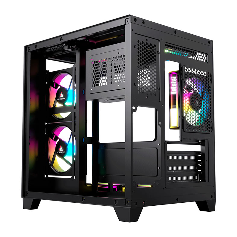 Gabinete Gamer Acegeek Arcane, Mid-Tower, Lateral de Vidro, Preto, AG-ARCANE-BK - miniatura 7