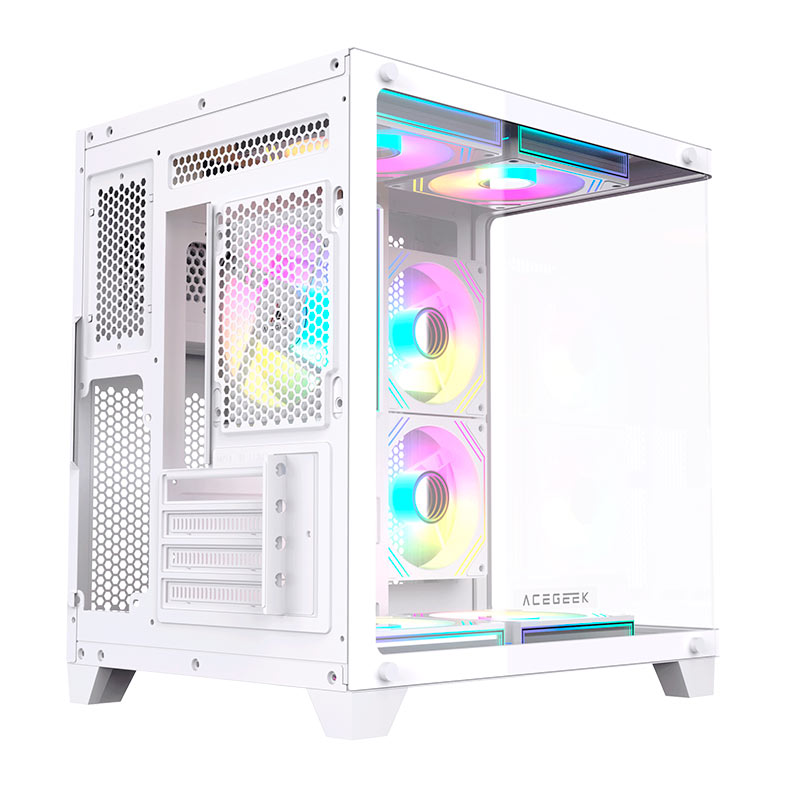 Gabinete Gamer Acegeek Arcane, Mid-Tower, Lateral de Vidro, Branco, AG-ARCANE-WH - miniatura 11
