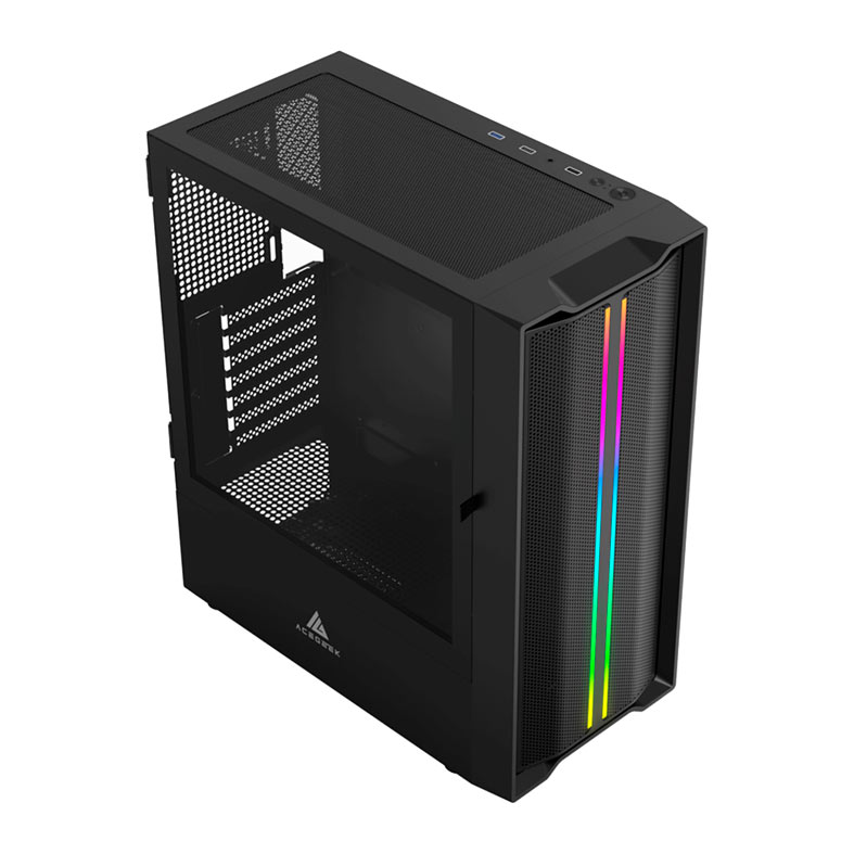 Gabinete Gamer Acegeek Aurora E450, Mid-Tower, Lateral de Vidro, Preto, AG-AURORA-E450-BK - miniatura 4