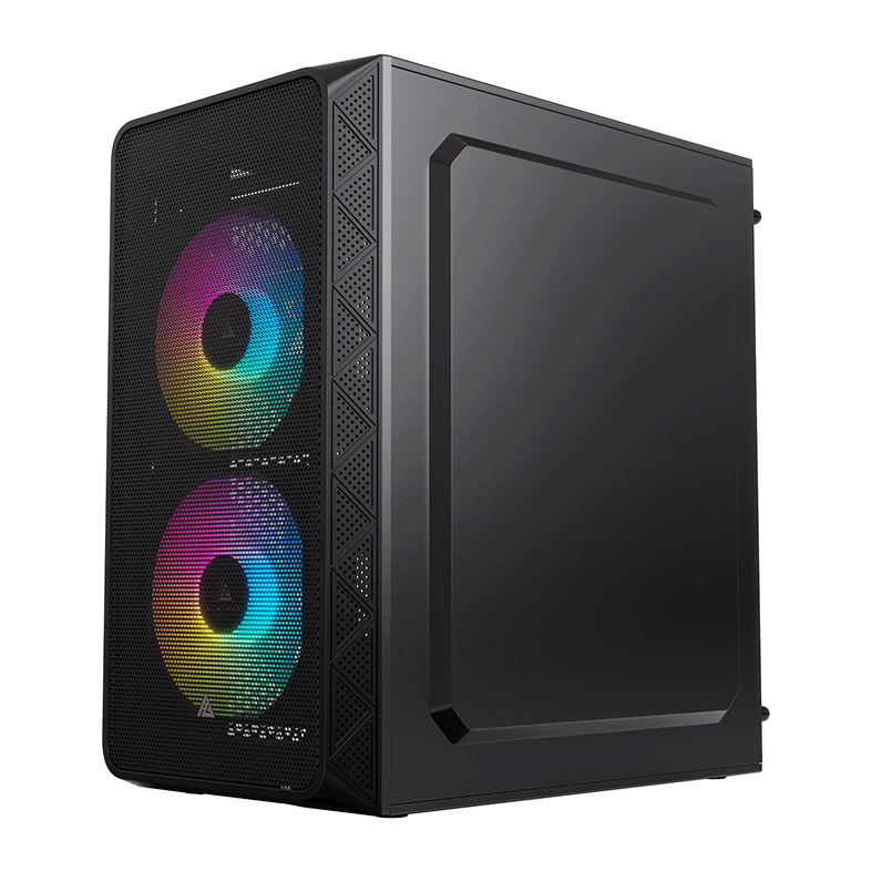 Gabinete Gamer Acegeek Aviator, Mini-Tower, Lateral de Acrilico, Com 2 Fans, Preto, AG-AVIATOR-BK-I2F - miniatura 3