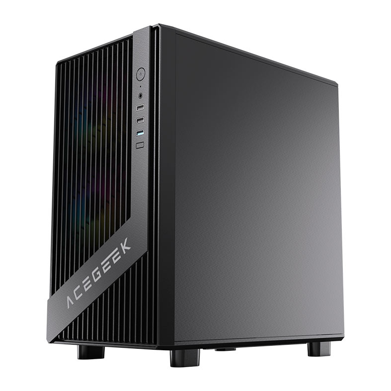 Gabinete Gamer Acegeek Blade, Mid-Tower, Lateral de Vidro, Preto, AG-BLADE-BK - miniatura 4