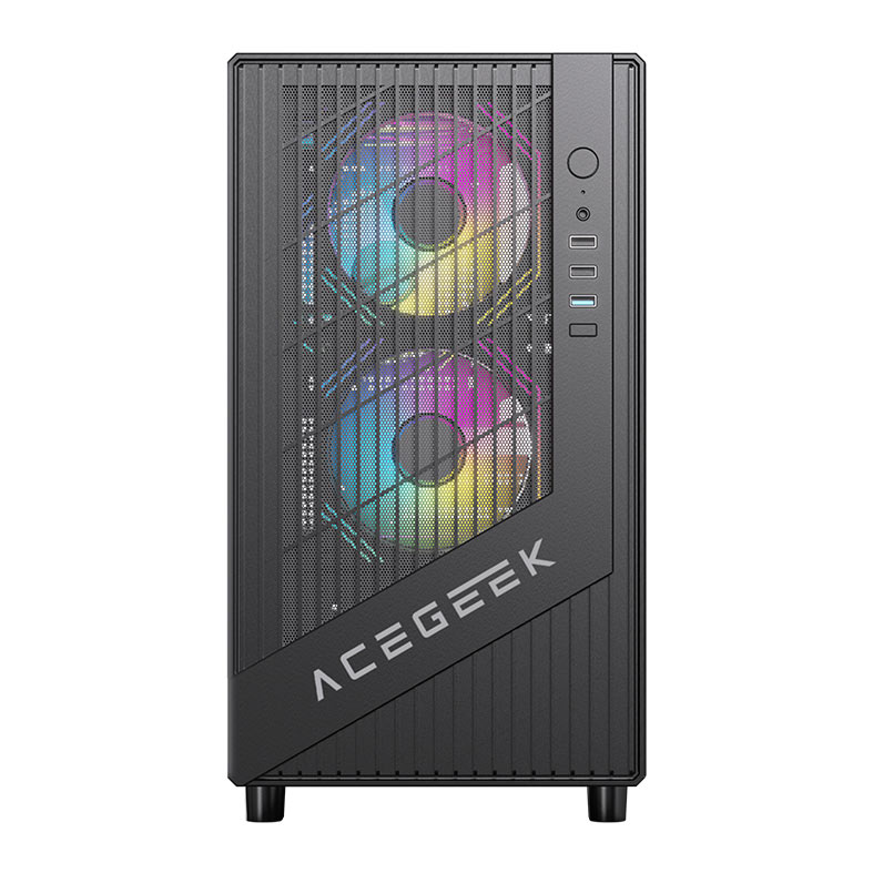 Gabinete Gamer Acegeek Blade, Mid-Tower, Lateral de Vidro, Preto, AG-BLADE-BK - miniatura 3