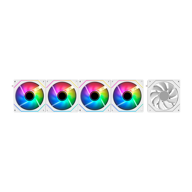 Kit Ventoinhas Acegeek Chain Magnetic, ARGB, 5x120mm, Branco, AG-CHAIN-MAGNETIC-5X1-WH - miniatura 3