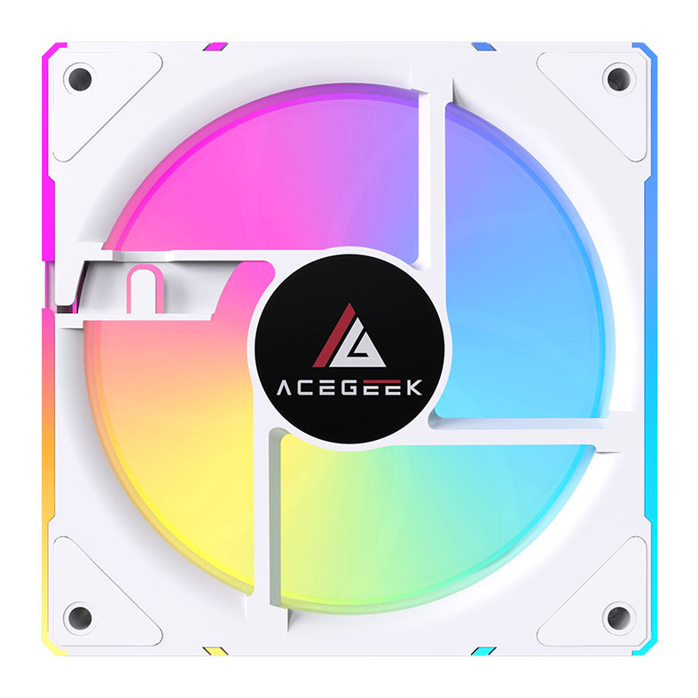 Ventoinha Acegeek Chroma Reversa, ARGB, 120mm, Branco, AG-CHROMA-RV-WH - miniatura 11