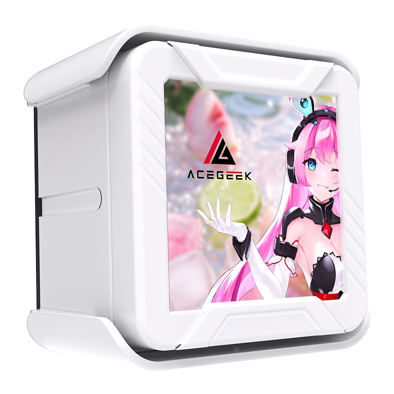 Water Cooler Acegeek CryoScreen 360, ARGB, 2.8 inch LCD, 360mm, Branco, AG-CRYOSCREEN360-WH - miniatura 5