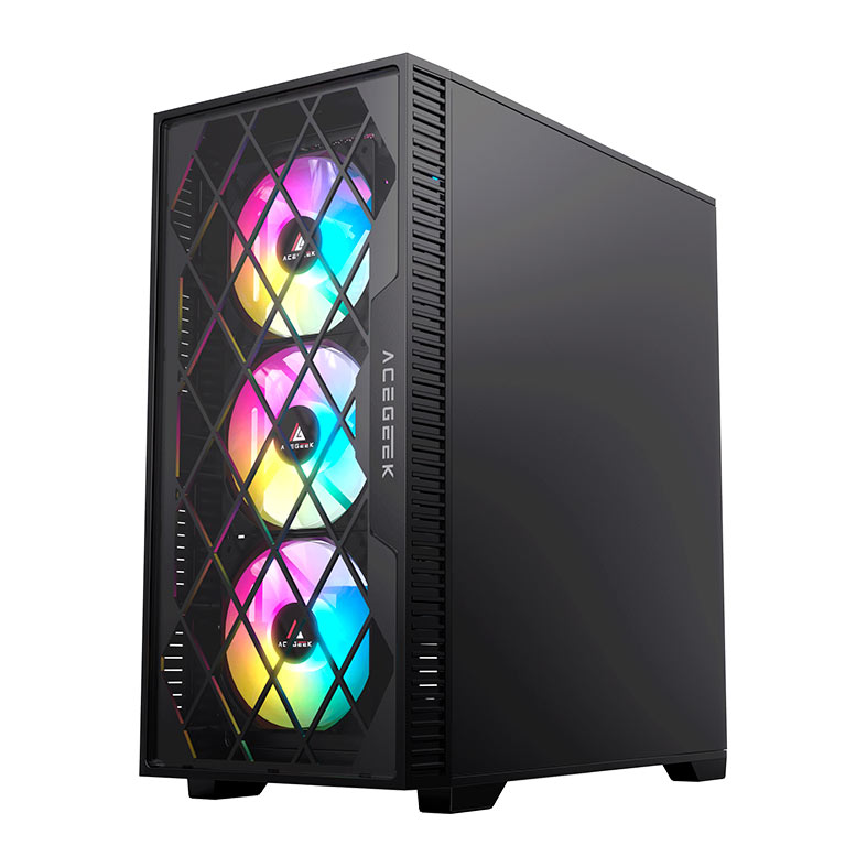 Gabinete Gamer Acegeek Darkfate Mini Glass, Mid-Tower, Lateral de Vidro, Preto, AG-DARKFATE-MINI-GLASS-BK - miniatura 7