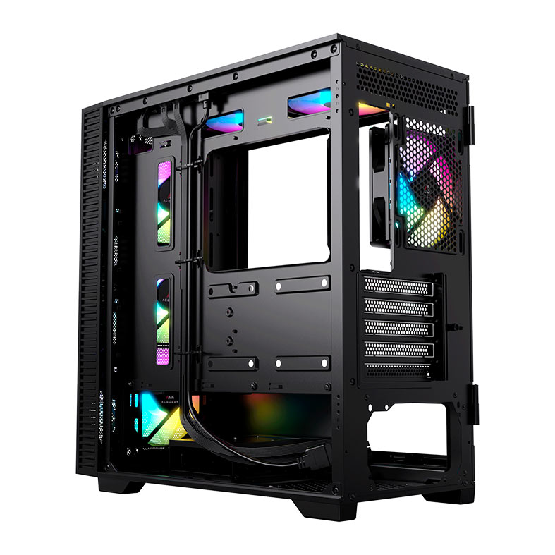 Gabinete Gamer Acegeek Darkfate Mini Glass, Mid-Tower, Lateral de Vidro, Preto, AG-DARKFATE-MINI-GLASS-BK - miniatura 10