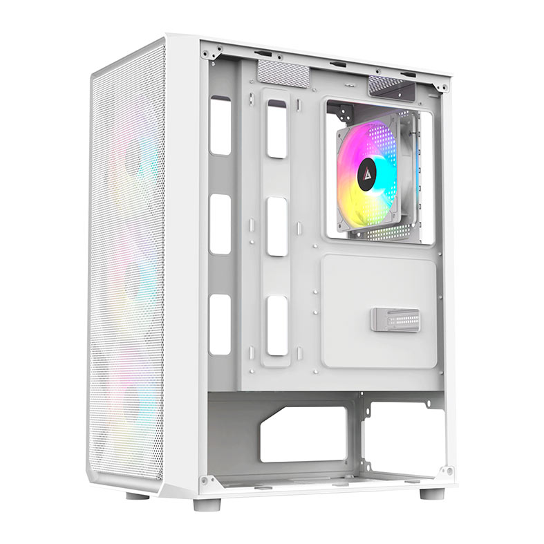 Gabinete Gamer Acegeek Diamond R339, Rainbow, Mid-Tower, Lateral de Vidro, Com 4 Fans, Branco, AG-DIAMOND-R339-WH-I4F - miniatura 8