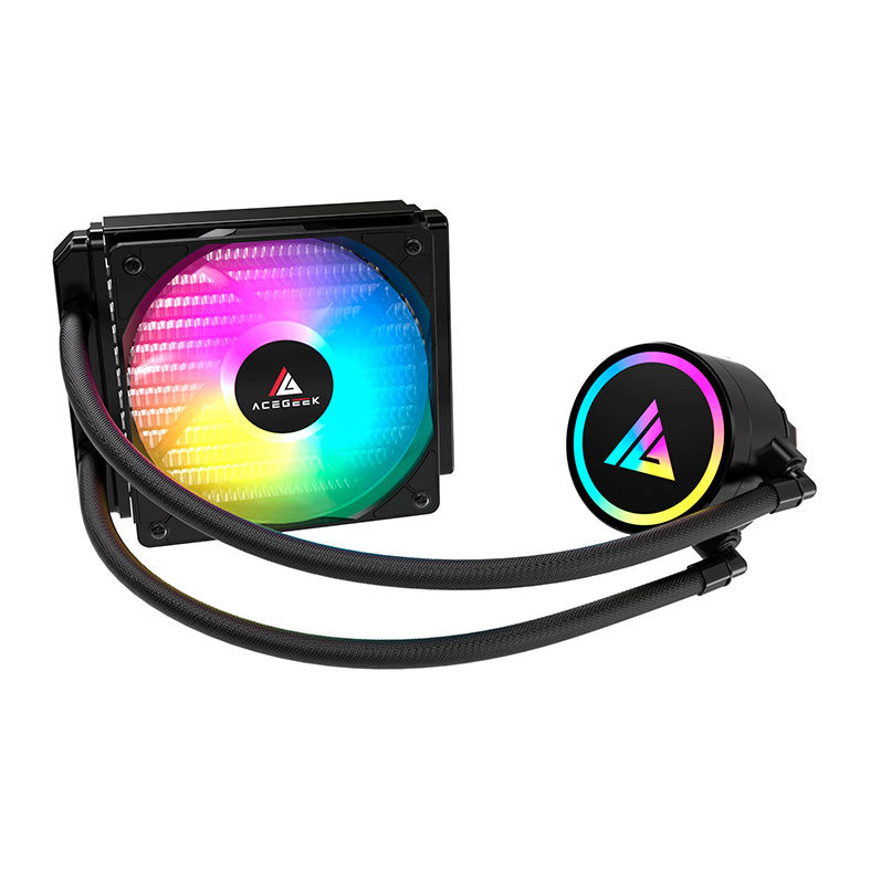 Water Cooler Acegeek E120, Rainbow, 120mm, Preto, AG-E120-BK - miniatura 4