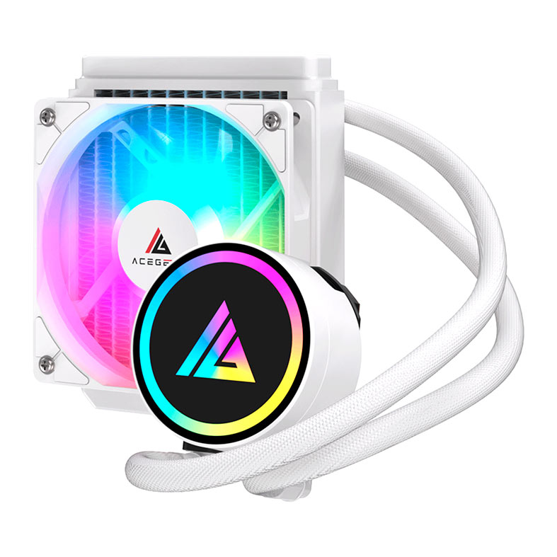 Water Cooler Acegeek E120, Rainbow, 120mm, Branco, AG-E120-WH - miniatura 5