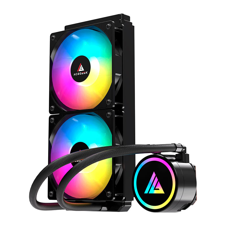 Water Cooler Acegeek E240, Rainbow, 240mm, Preto, AG-E240-BK - miniatura 5