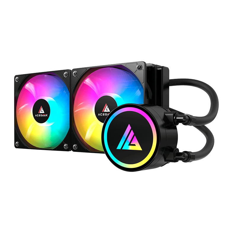 Water Cooler Acegeek E240, Rainbow, 240mm, Preto, AG-E240-BK - miniatura 4