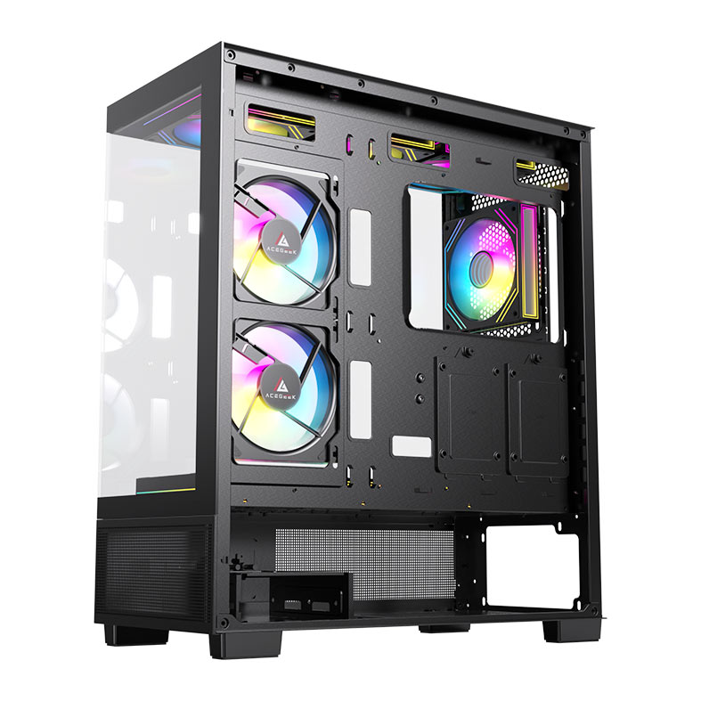 Gabinete Gamer Acegeek Echo, Mid-Tower, Lateral De Vidro, Preto, AG-ECHO-BK - miniatura 8