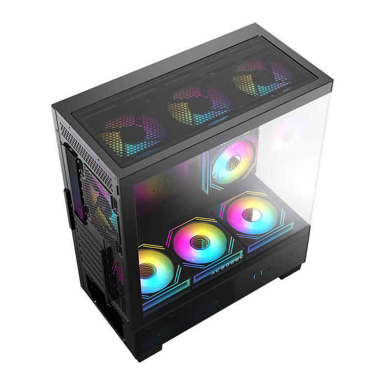 Gabinete Gamer Acegeek Echo, Mid-Tower, Lateral De Vidro, Preto, AG-ECHO-BK - miniatura 9