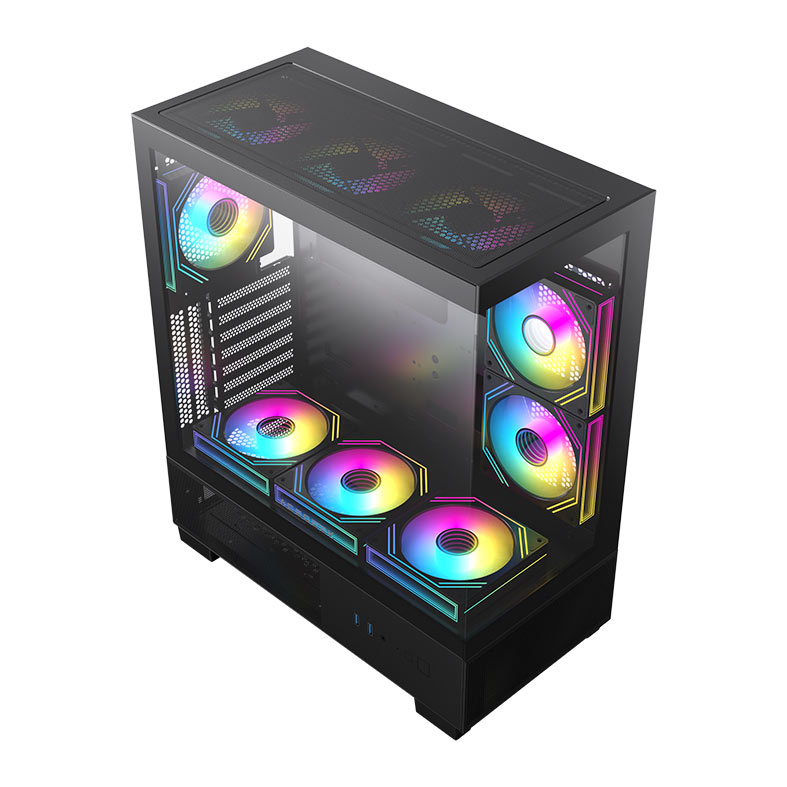 Gabinete Gamer Acegeek Echo, Mid-Tower, Lateral De Vidro, Preto, AG-ECHO-BK - miniatura 5