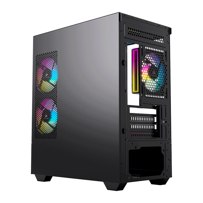 Gabinete Gamer Acegeek Elysium, Mid-Tower, Lateral de Vidro, Preto, AG-ELYSIUM-BK - miniatura 11