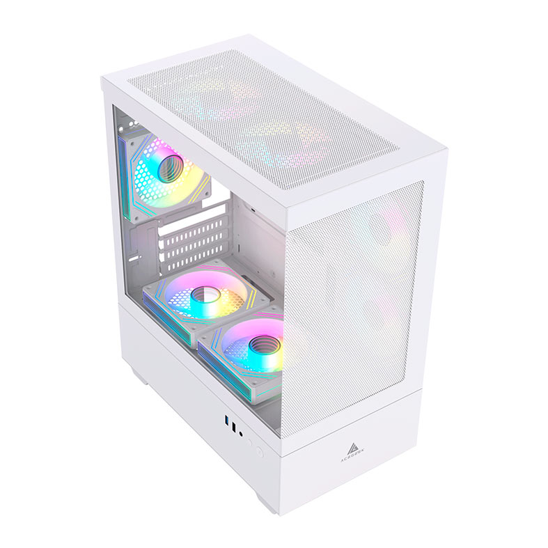 Gabinete Gamer Acegeek Elysium, Mid-Tower, Lateral de Vidro, Branco, AG-ELYSIUM-WH - miniatura 4