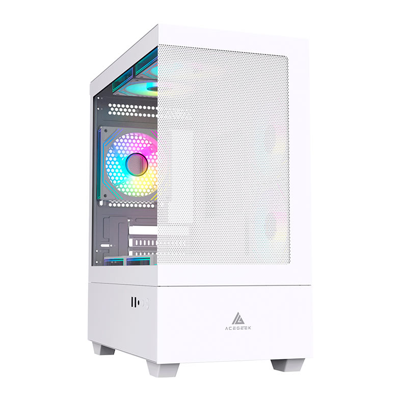 Gabinete Gamer Acegeek Elysium, Mid-Tower, Lateral de Vidro, Branco, AG-ELYSIUM-WH - miniatura 3